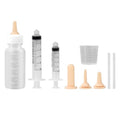 Suxgumoe Pet Feeding Bottle Set, Feeding Silicone Nipple with Bottle and Syringes, Reusable Pet Nursing Kits Feeding Tools for Rabbits, Small Animals (1 Bottle+3 Nipples+2 Syringes + 1 Measuring Cup) - color: 1 Bottle+3 Nipples+2 Syringes + 1 measuring cu