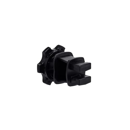 Electric Fence Wire Insulators, Screw Tight Round Post Clips, Black, 25 - color: black, size: 25