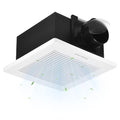 Bathroom Exhaust Fan, 140CFM Bathroom Fan Ceiling Mounted 10"x10" | Ventilation Fan Large Air-flow Capacity Bathroom Fan, 4 Inch Duct, No Attic Access Needed - size: 12"