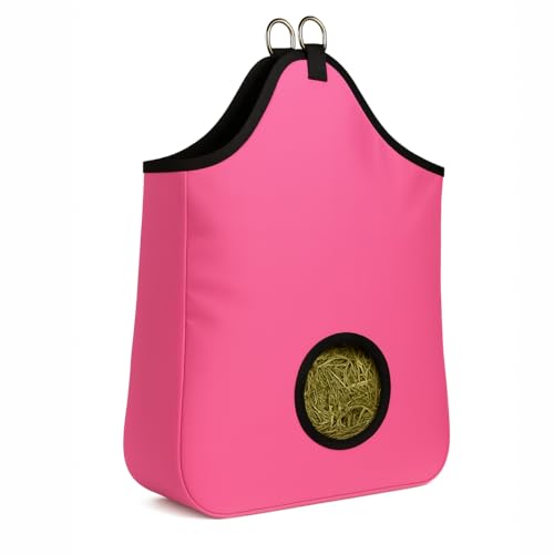 Hay Bag, 600D PVC Nylon, 2-Flake, 7 in Opening Red - color: Red