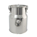 Stainless Steel Jug 1.32 Gallon Can with Lid, Metal Container Large Capacity Milking Pail for Goats, Food Grade for Cow or Home Use - size: 1.32Gallon