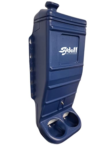 Sheep and Goat Grain Mineral Feeder, Large Outdoor Forage Grain Feeding System, Supports Up to 10 Small Livestock, Weather Resistant Heavy-Duty Plastic, Fence Mounted