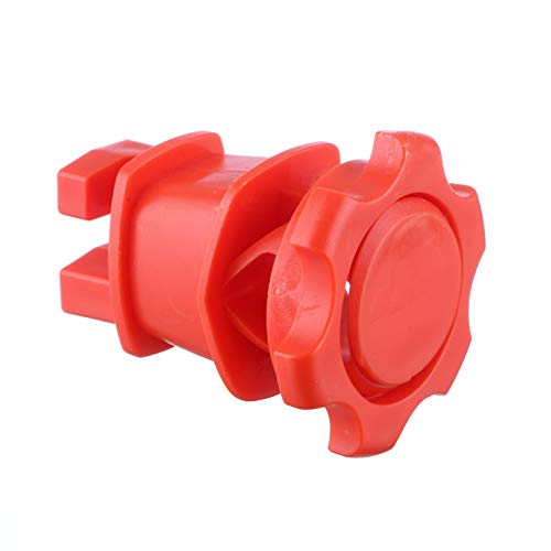 25-Pack Screw-Tight Electric Fence Round Post Insulators, Red | Wire Holding ·Two-Piece Design · Fits Round Posts · For Wire & Polywire - color: Red