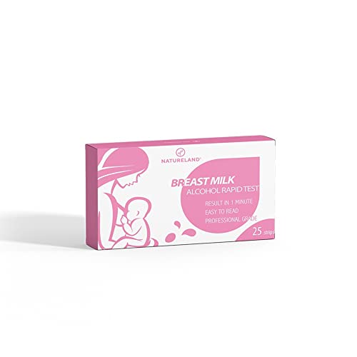 Natureland Test Strips for Alcohol Detection in Breast Milk, Accurate Result in 10 Seconds, (25) - size: 25