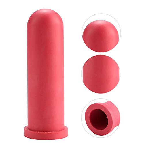 HEEPDD 5Pcs 10cm Length Rubber Calf Milk Drink Nipple | Calf Feeding Bottle Nipple Small Animal Nursing Bottle Nipples Farm Animal Feeding Supplies