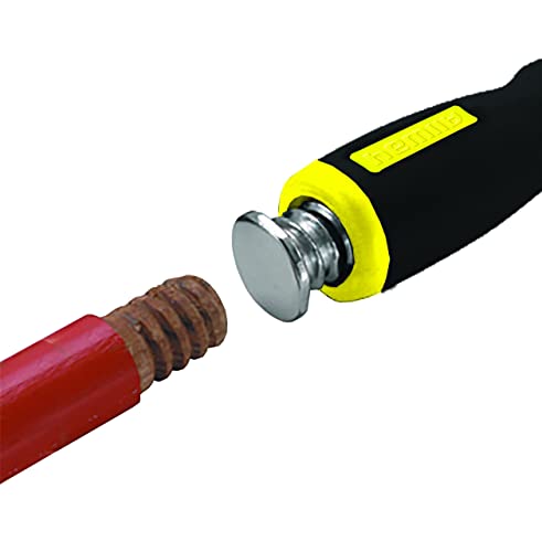 ALLWAY BS3 Soft-Grip Bent Scraper, 3" | Heavy Duty, Extendable with Pole Socket, Hammer End
