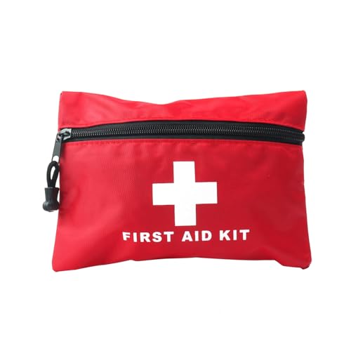 Red First Aid Bag Small First Aid Kit Empty Medical Bags (Red 7.9x5.5 1PC) - color: Red, size: 7.9x5.5 Inch (Pack of 1)