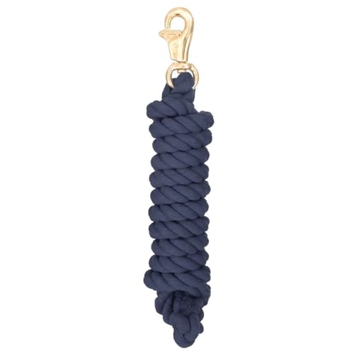 Tough 1 Braided Cotton Lead with Trigger Bull Snap - color: Navy Blue