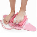 Efforest Shower Foot Scrubber Mat with Pumice Stone - Cleans, Smooths & Removes Dead Skin on Foot Without Bending, Foot Callus Remover with Non-Slip Suction Cups (Pink) - color: Pink