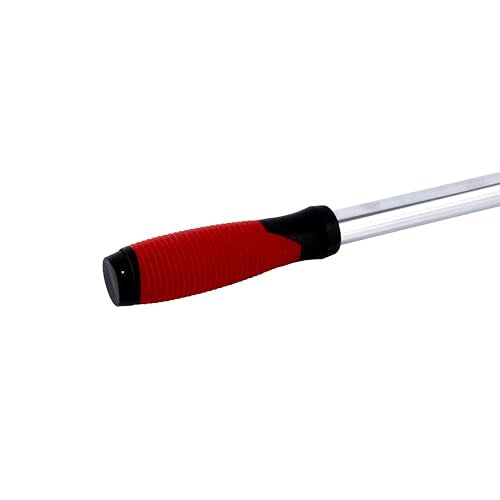Warner Tool 11221 6" H.D. Paint & Wall Scraper, 24" Steel Handle with Threaded Soft Grip