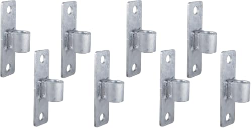 Gate Hinge Wall Mount Gate Hinge for 5/8'' Pin Chain Link Fence Post Hinge (4 Pcs) (Pack of 2) - size: 4 Pcs (Pack of 2)
