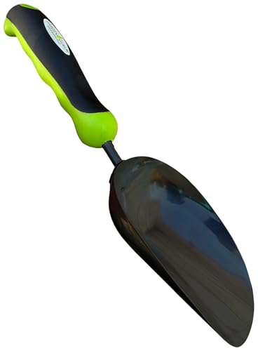 Garden Guru Super Strong Garden Scoop Trowel Shovel Transplanter – Strong Carbon Steel - Rust Resistant – Ergonomic Grip – Perfect Hand Shovel for Gardening Transplanting and Digging - size: 1 Pack