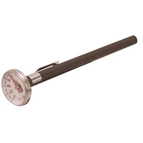 Supco ST02 Stainless Steel HVAC/R Pocket Dial Thermometer, 0 to 220F | HVAC, Air Conditioner, Refrigerator, and Freezer Temperature Gauge Probe or AC Vent Tester, 5 in Stem, Analog 1 in Dial