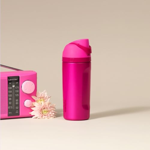 Owala FreeSip Kids Stainless Steel Water Bottle 16 oz Read My Lips - color: Read My Lips, size: 16 Ounces