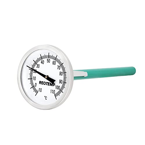 Reotemp Large Dial Easy Read Pocket Thermometer, 2" Dial, 5" Stem, Waterproof (-10 to 110 Celsius) - size: -10 to 110 Celsius