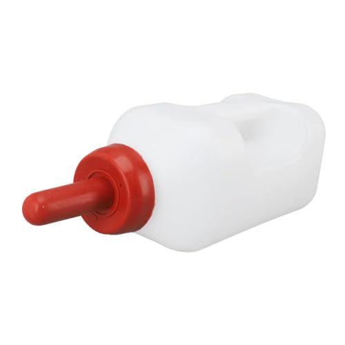 Calf Bottle, Calf Nursing Bottle with a Replacement Nipple 2l | 2 Quart Calf Nursing Bottle Rubber Screw Nipple with Silicone Replacemen Cap for Baby Cattle Lambs Goats Kids