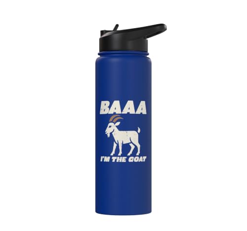 Halloween Baaa Im The Goat Funny Costume Men Women Kids Stainless Steel Insulated Water Bottle - color: Royal Blue