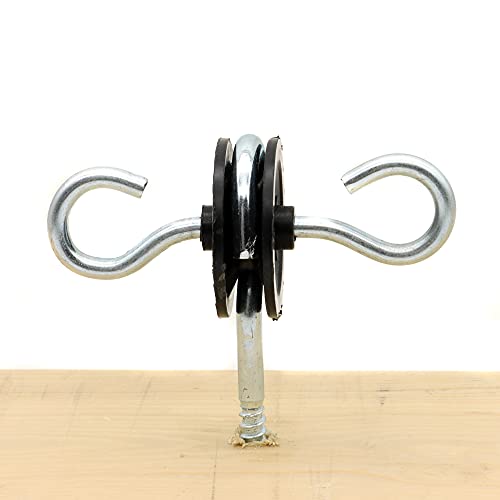 12 Pcs Farm Electric Fence Gate Handle Anchors, Black | Wood Post Screw-in, Electric Fence Insulator