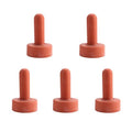 HEEPDD 5Pcs Farm Animal Feeding Bottle Nipple,4.2in Length Rubber Snap On | Small Animal Milk Drink Pacifier Calf Nipple Livestock Feeding Nursing Watering Supplies,Diameter 2.4in