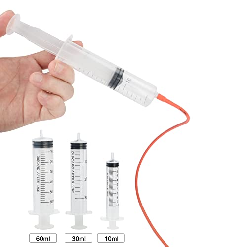 Pet Feeding Supplies Kit-3 Pack Red Rubber Feeding Tube(8Fr, 10Fr, 14Fr) With 3 Pack 10/30/60 Ml Syringes For Lamb,Goat,Sheep,Puppy,Kitten Whelping Feeding Watering