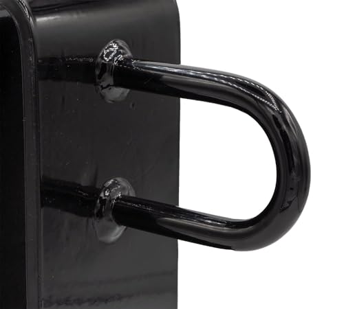 Mytee Products 10"x4"x7.5" Steel Easy Lift Tractor Bucket Attachment w/ 7/16" Grab Hook, Welded Ring and Hand Crank - Universal Fit