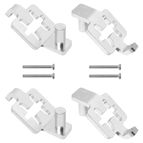T-Post Gate Hinge Pins 5/8" Shank, Adjustable Hinge Pins for Metal T-Post, Chain Link Fence Gate, Farm & Ranch Use (2-Pack-Arched)