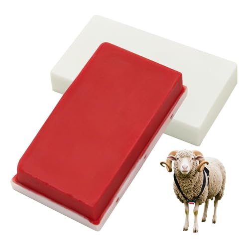 1 pcs Mark Harness Crayons for Sheep & Goat Breeding Marking Harness,Vivid and Long Lasting (Red) - color: Red