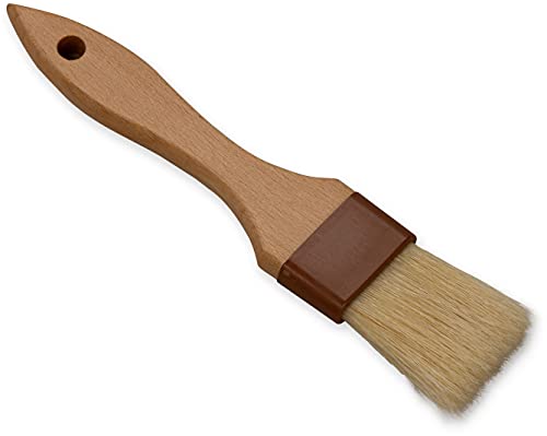 SPARTA Kitchen Basting Brush – 4037300 Basting Brush for Cooking Flat Boar Bristle Brush, Hardwood Handle for Kitchens, Restaurants, Catering, High Heat Food Prep, 1.5in - size: 8.25" x 1.5" (Pack of 1)