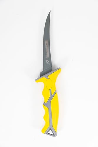 danco 6-Inch Karl Flex Fillet Knife with Swedish Steel Blade and Sheath | 6-Inch Karl Flex Fillet Knife, Swedish Stainless Steel Blade, Non-Stick Coating, TPR Grip, Lanyard Hole, Fresh/Saltwater - size: 6"