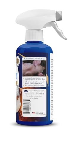 Vetericyn Plus Livestock Utility Spray | Wound Care Spray, Teat Spray, Dermal Cleanser, Safe, Non-Toxic and Antibiotic-Free Formula. 16 ounces