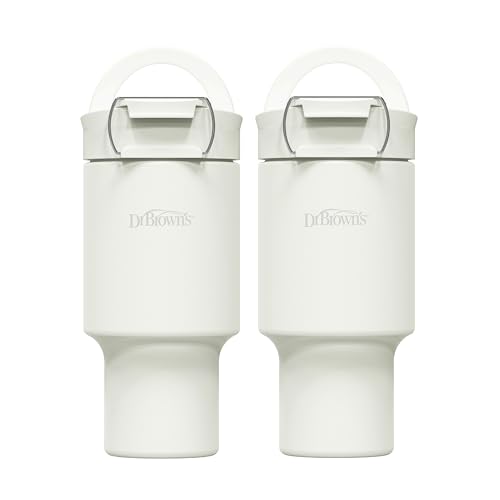 Dr. Brown's Breast Milk and Formula Chiller, Portable Insulated Storage for Breast Pumping and Bottle Feeding, 20 oz/590 mL Capacity, Arctic White, BPA-Free, 2-Pack - color: Arctic White, Value Pack