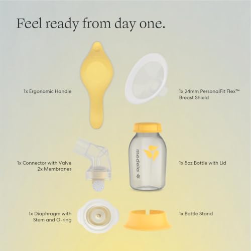 Medela Harmony Manual Breast Pump, On-the-Go, More Milk Output - style: Harmony Manual Breast Pump