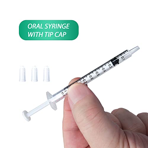 1ml Syringe for Liquid, Oral, Scientific Labs, Measurement, Dispensing, with Cap- 10 Pack 1ml Syringes - style: 1 ml