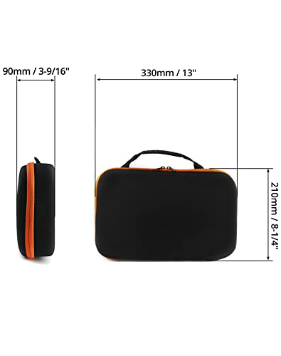 QWORK Compact Tool Storage Case 33×22.5×9cm – Shock‑Resistant Portable Organizer for Small Tools, Accessories & Sharpeners - size: 1 Pack