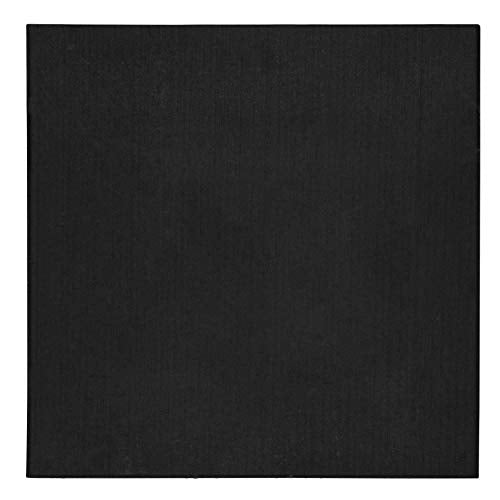 Genaflex Pro Heavy Duty Thick Rubber Gym Floor Tiles High Density Shock Absorbent Laminated Deadlift Mats - 1" Thick X 20" W X 20" L - 2.7 Sq. Ft. (Black, 1 Tile - 2.7 Sq. Ft.) - color: Black