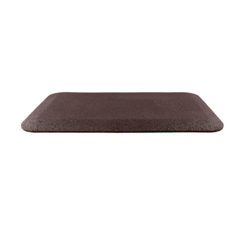 Playground Safety Rubber Wearmat for Swingsets and Slides - 1" Thick X 24" W X 40" L (2 Pack, Brown) - color: Brown, size: 2 Pack (40" L x 24" W x 1" Thick)