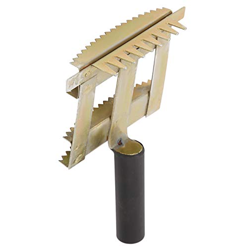 Cattle Shedding Comb, Durable Rounded Iron Teeth for Safe Grooming and Itch Relief, Cow Bull Hair Brush, Professional Livestock Grooming Tool, for Farmers, Ranchers, Cattle Owners,