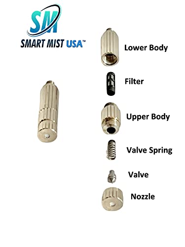 High Pressure misting System kit (750 psi) Patio misting System kit (12-.006" Nozzles for Most Hot Climates) - style: 12-.006" Nozzles for Most Hot Climates