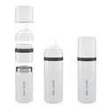 MILK & WATER Stainless Steel All-in-One Baby Bottle with Anti Colic Nipple - color: Arctic White, style: Bottle, 9oz, Medium Flow