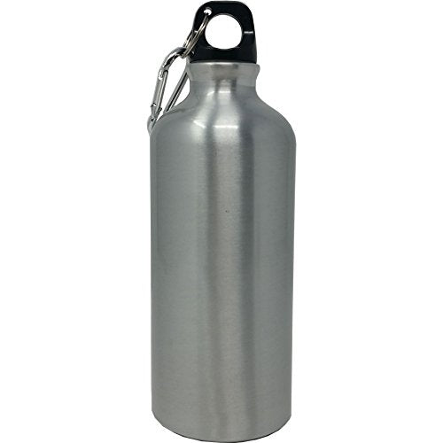 Personalized Custom Goat Aluminum Silver Finish 20 Ounce Water Bottle Customizable