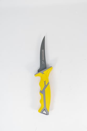 danco 5-Inch Karl Flex Fillet Knife with Swedish Steel Blade and Sheath | 5-Inch Karl Flex Fillet Knife, Swedish Stainless Steel Blade, Non-Stick Coating, TPR Grip, Finger Gloves, Fresh/Saltwater - size: 5"