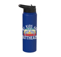 My Kids Are Buttheads Goat Whisperer Farm Animal Stainless Steel Insulated Water Bottle - color: Royal Blue