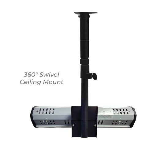 Heat Storm Tradesman 1500 Watt Infrared Heater Tripod Combo, Remote - style: Heater + tripod + Ceiling mount + wall mount