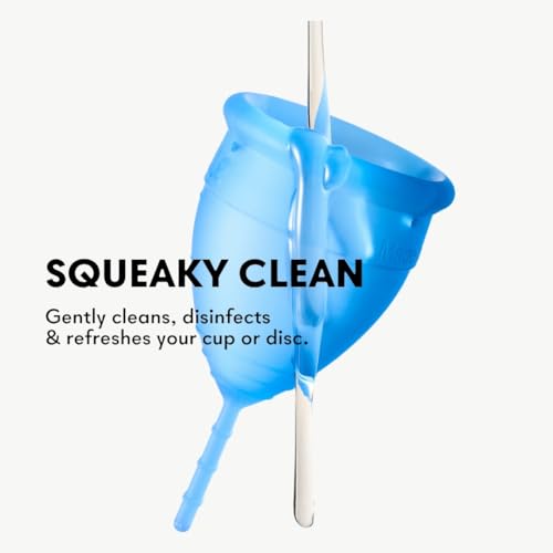 Lunette Menstrual Cup Wash – pH‑Balanced Cup & Disc Cleanser - 100 ml | Silicone‑Safe, Vegan, Lemon & Eucalyptus, Removes Cup Residue, Travel‑friendly, Made in Finland - color: Transparent