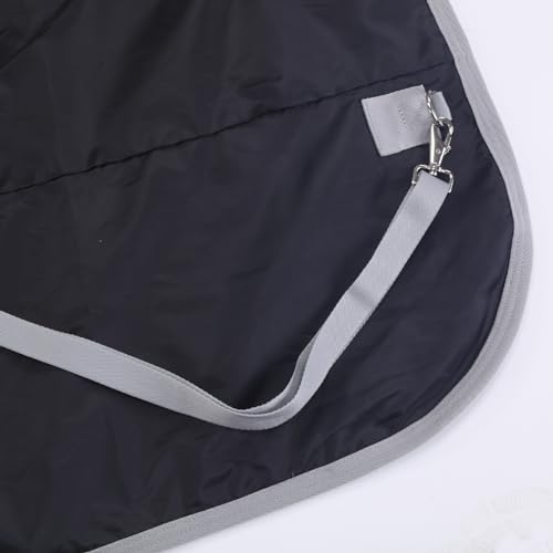 1200D Horse Blanket, 0g No-Fill Waterproof Turnout Rain Sheet | 1200D Ripstop Outer, Waterproof Breathable Shell, Anti-Rub Lining, 0g No-Fill, Keep Dry in Mud & Wet Weather, Large Tail Flap - color: Pink Grey, size: 84"