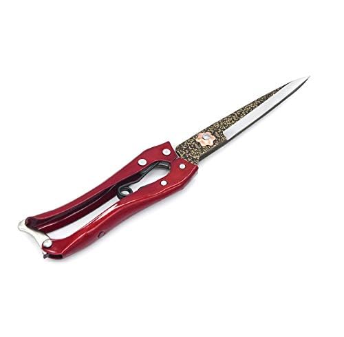 Grass Shear Sheep Shear Alpaca Shear - Coated Wear-Resistant Handle, Manganese Steel Double Blade, Strong Spring Suitable For Cattle And Sheep and Horse Hair Hand-Cut (Red 10.2 inches) - color: Red 10.2 Inches