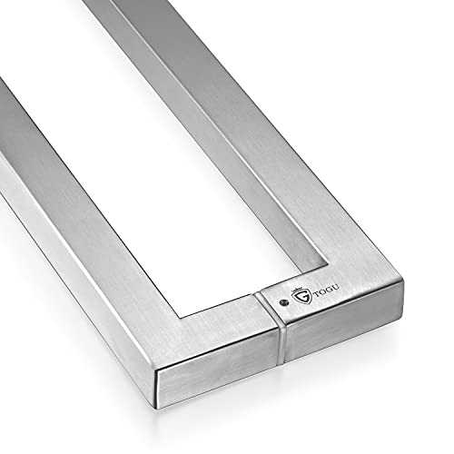 TOGU TG-R3030 1500mm / 60 inches Push-Pull Stainless-Steel Door Handle for Entrance/Entry/Shower/Glass/Shop/Store, Interior/Exterior Barn & Gates - Brushed Stainless Steel Finish