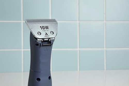 Andis 561460 ceramicEDGE Wide Blade, #10W Fine Tooth, Stainless Steel | Wide blade for faster grooming, fine teeth for smooth finishes, ceramic runs cooler, andis clipper blade - size: 10W (1.5 mm)
