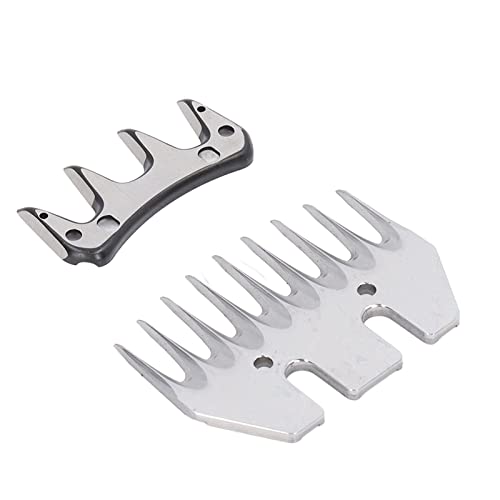 Electric Clipper Blade Sheep Shears Replacement Blades High Carbon Steel 9 Tooth Incisive Wear Wool Comb Cutter Blade for Sheep Shearing and Wool Cutting