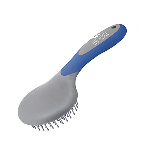 Harrison Howard ShineWell Humanized Design Non-Slip Ultra-Soothing Mane and Tail Brush for Horse - color: Deep Blue